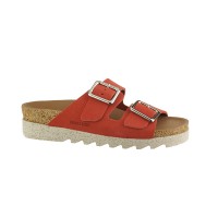 Nature is Future | Sandal | Maelia in Coral Red
