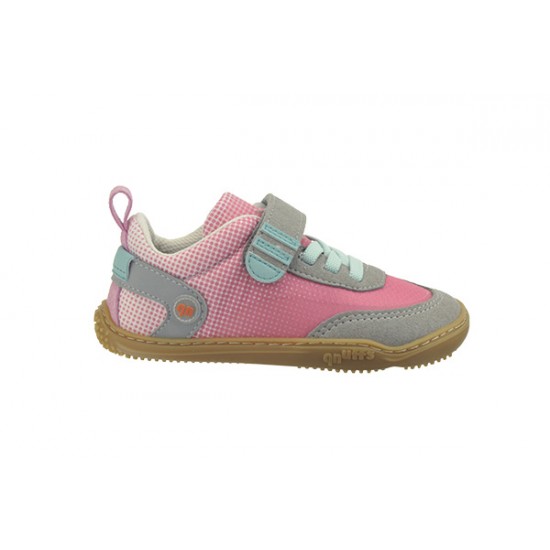 Qnuffs | Barefoot Shoe | Fichte in Pink (Hellgrau/Fleur)