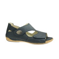 Waldlaufer | Fullback Sandal | 342021-191-217 in Navy Suede Waldlaufer | Fullback Sandal | 342021-191-217 in Navy Suede